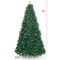 9 Feet Hinged Premium Artificial PVC Christmas Tree with Solid Metal Stand